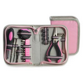 23 Pc Tool Set in Pink Case